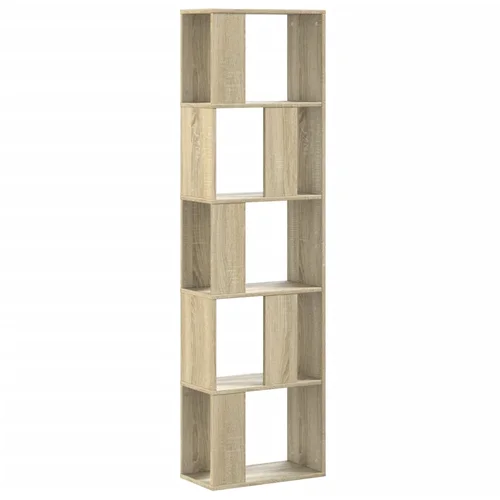 MAISON CHIC Knjižna omara - Knjižni regal 5-nadstropna sonoma hrast 45x23,5x162,5 cm, (21724508)