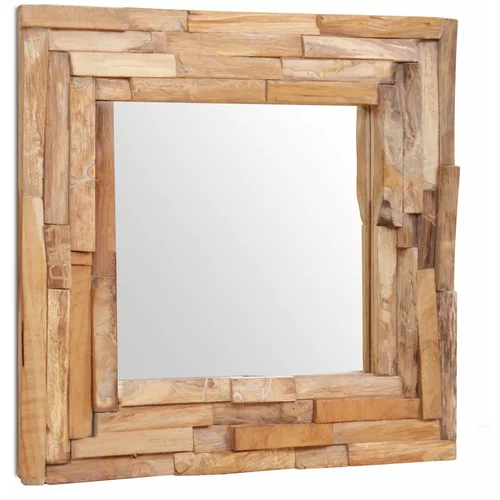 Ukrasno Ogledalo od Tikovine 60x60 cm Kvadratno