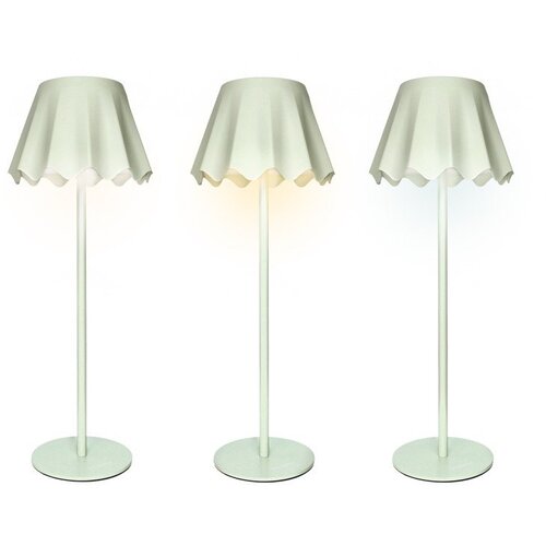 Brandani Svetlo zelena kovinska LED zatemnitvena namizna svetilka (vi&amp;scaron;ina 36 cm) &amp;ndash; Slike