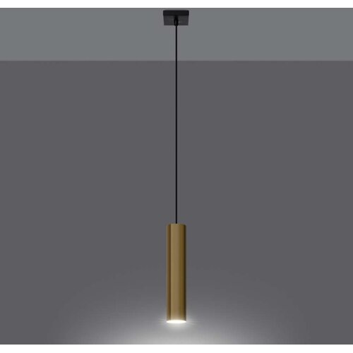  Sollux SL.1200 - Luster na sajli LAGOS 1xGU10/10W/230V, zlatni Slike
