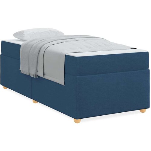  Okvir za krevet s madracem Plava 100 x 200 cm tkanina Slike