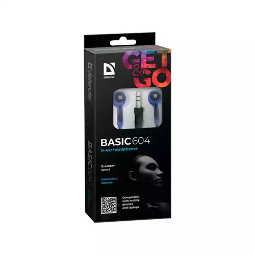 Defender slušalice bubice basic 604 crno plave 114038 Cene