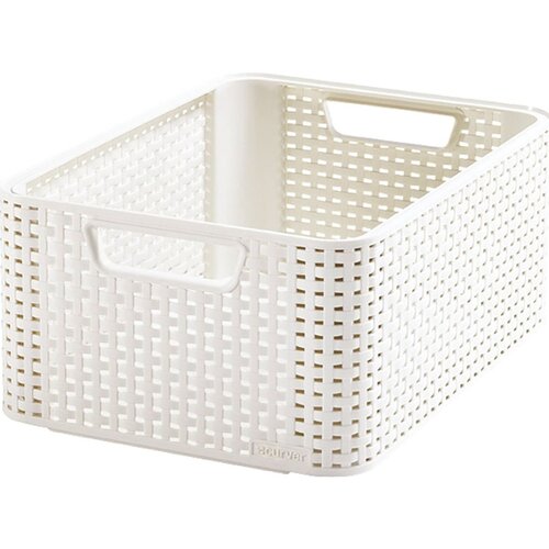 Curver &amp;Scaron;katla za shranjevanje CURVER Ratan (39 x 29 x 17,2 cm, M, bela) Slike