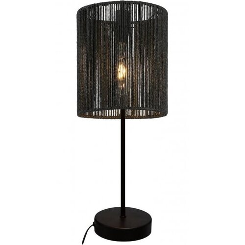 Gtv Crna stolna lampa sa sjenilom od trstike (visina 48 cm) Foresto – Cijene