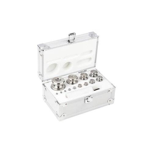 Kern Set utega 354-066, OIML klasa M2, nominalna vrijednost 1 g - 1 kg, gumb, fino tokareni nehrđajući čelik, u alumini Cijene