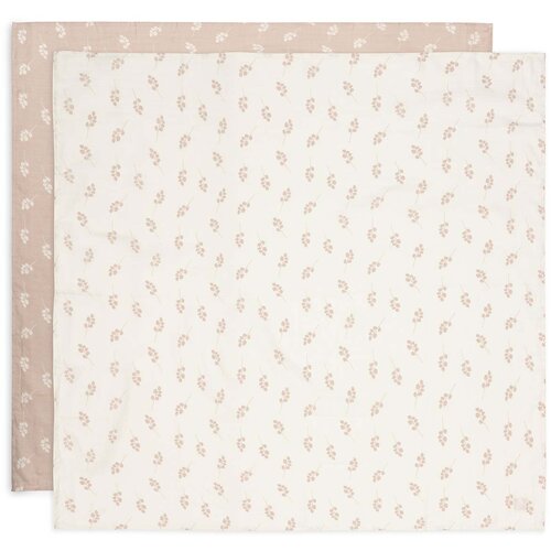 Jollein komplet 2 povijalnih pleničk 115x115 twig wild rose Slike