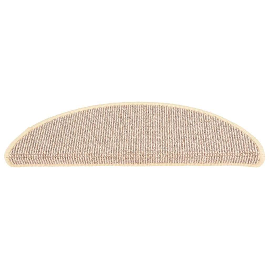 vidaXL Tepisi za stepenice 15 kom bijelo-smeđi 65 x 21 x 4 cm Cene