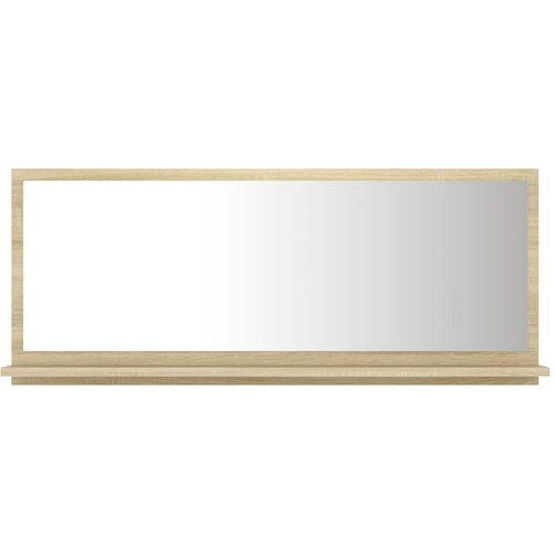  Kupaonsko ogledalo boja hrasta 90x10,5x37 cm konstruirano drvo Slike