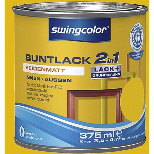 SWINGCOLOR Akrilni barvni lak (svilenkasto mat, barva: rumeno oranžna, 375 ml) Cene