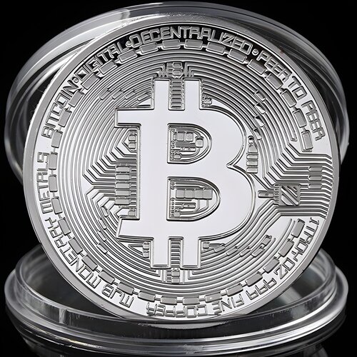 Bitcoin Kovanica - Srebrna KP3143 Slike