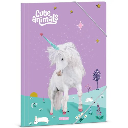Ars Una Mapa z elastiko A/4 z motivom samoroga Cute Animals Cene