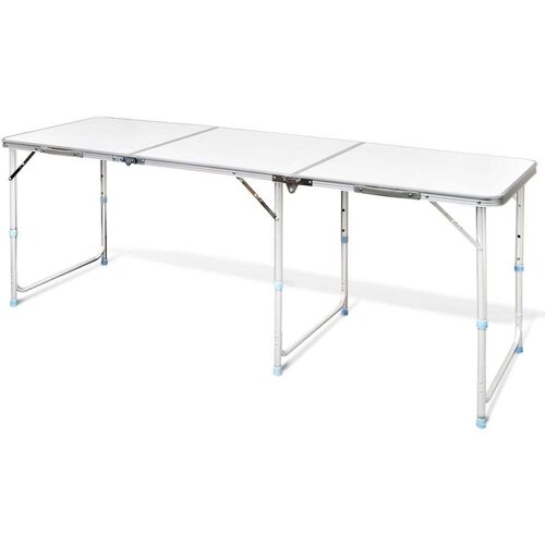 VidaXL Zložljiva aluminijasta miza za kamp. z nastavljivo vi&amp;scaron;ino 180 x 60 cm, (20817050) Slike