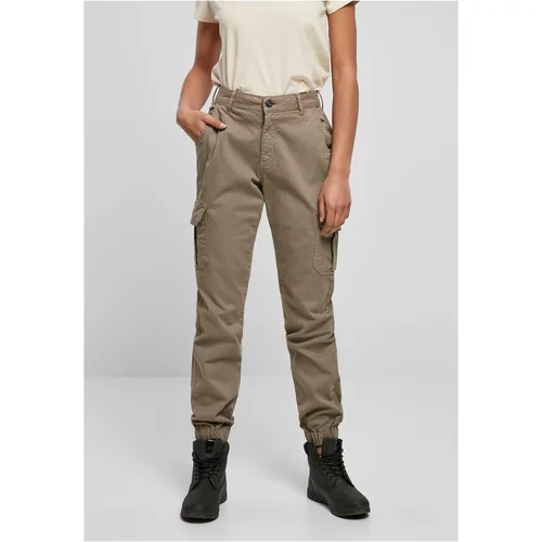 UC Ladies Women's Cargo High-Waisted Softtaupe Trousers