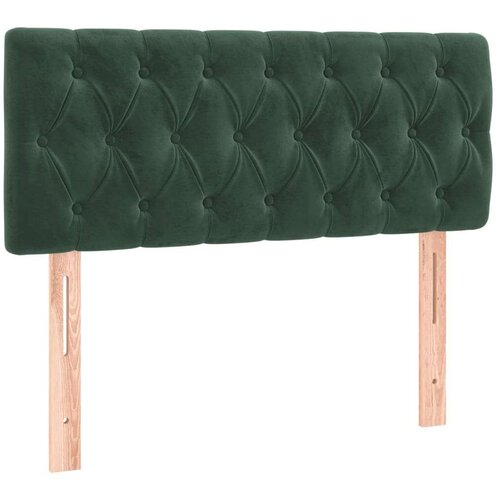 VidaXL Krevet box spring s madracem tamnozeleni 120x190 cm bar&amp;scaron;unasti Slike