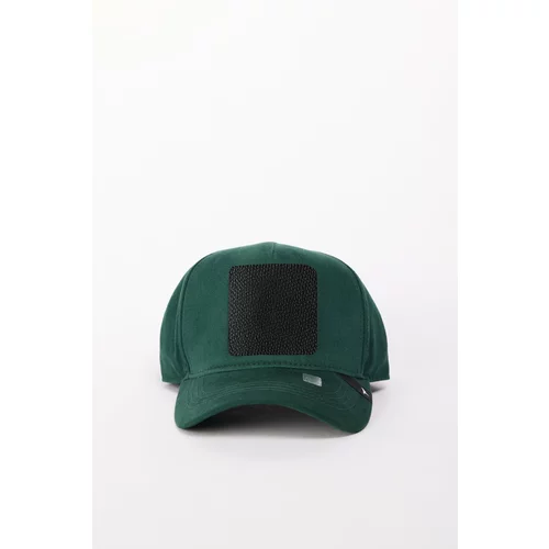 Altinyildiz classics Men's Green 100% Cotton Hat with Replaceable Stickers