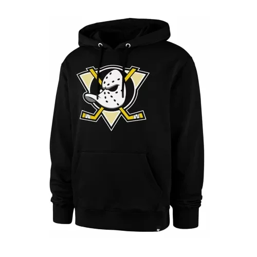 47 Brand Men's Sweatshirt NHL Anaheim Ducks Imprint BURNSIDE Hood