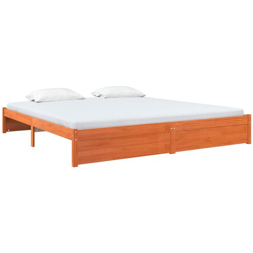 vidaXL Konstrukcija postelje Voskast rjav 200 x 200 cm, (5000121475) Cene