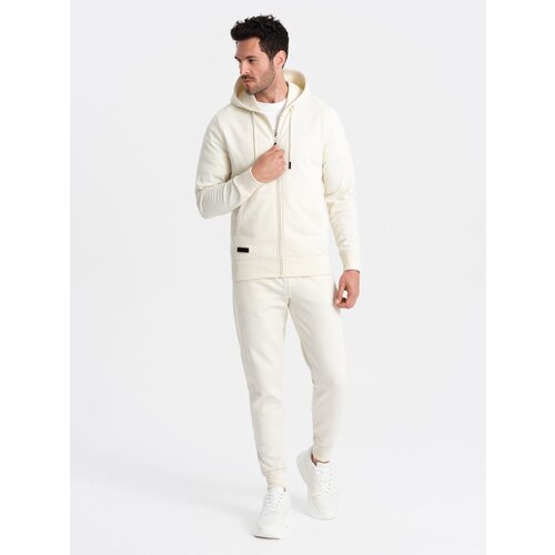 Ombre BASIC men's cotton sweatshirt set unbuttoned sweatshirt + joggers Slike