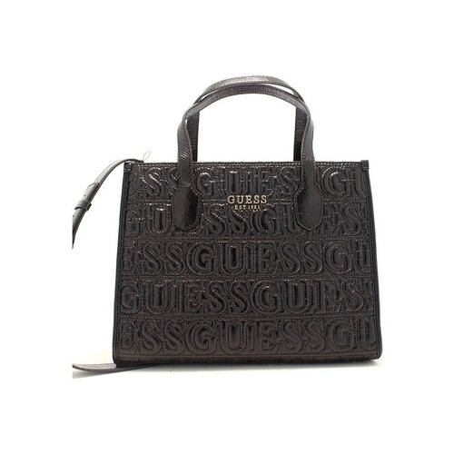 Guess Ročne torbice SILVANA 2 COMPARTMENT TOT Črna Cene