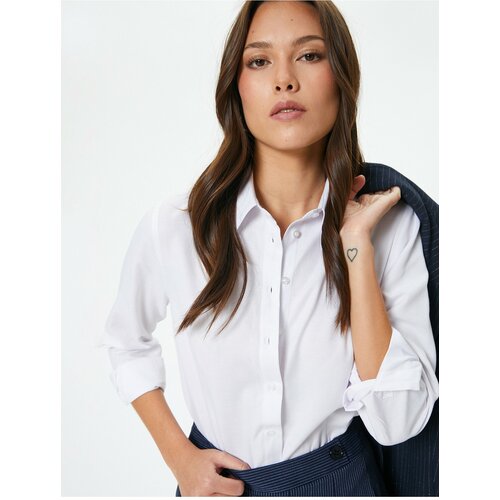 Koton Slim Fit Shirt Buttoned Long Sleeve Cene
