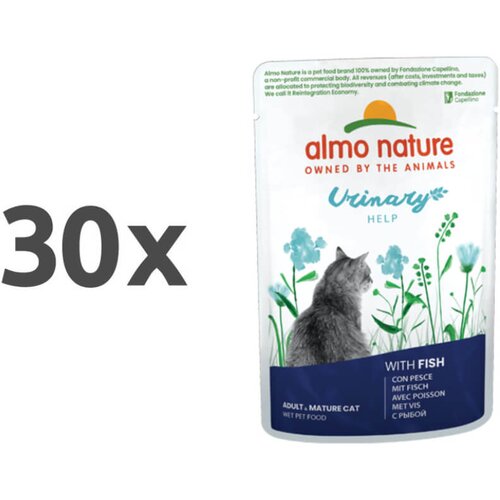 Almo Nature Holistic Urinary - riba - 70 g 30 x 70 g Slike