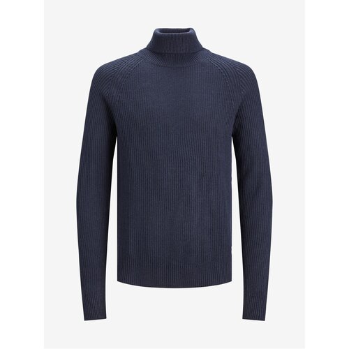 Jack & Jones Dark blue Pannel Men's Turtleneck - Men Slike