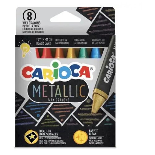 Carioca metallic trokutasti set masnih bojica 8kom - Cijene