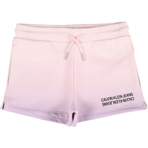 Calvin Klein Jeans Hlače svijetloljubičasta / roza / crna