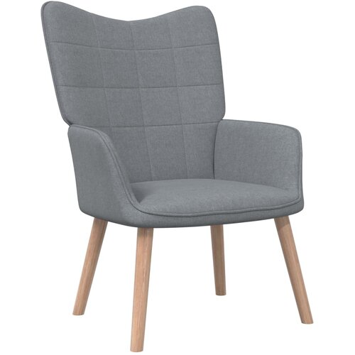  The Living Store Stol za sproščanje svetlo sivo blago - Stol Za Sproščanje, (21440519) Cene