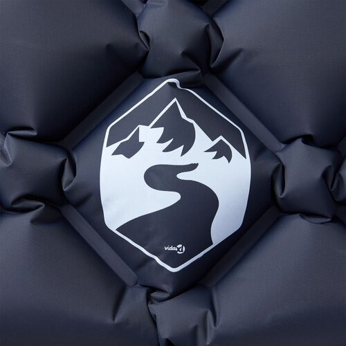  Madrac na napuhavanje za kampiranje s jastukom za 1osobu sivi Slike