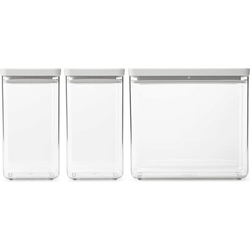 Brabantia Zložljiva kvadratna posoda za shranjevanje, Light Grey - Set 1 (2x 1,6 L und 2x 3,5L) Cene