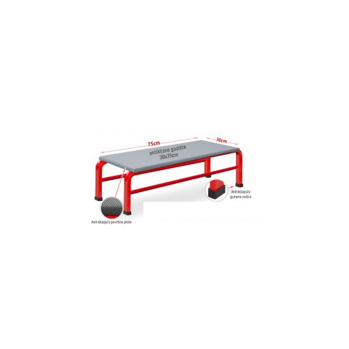  Metalni steper 75x30x34cm Cene