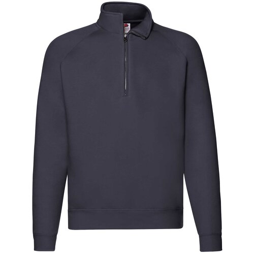 Fruit Of The Loom Granatowa bluza męska Zip Neck Sweat Cijene