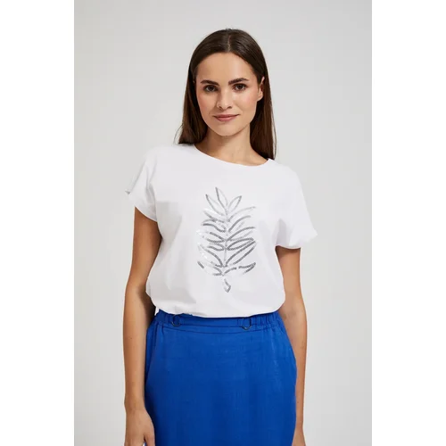 Moodo Women's T-shirt with app - white