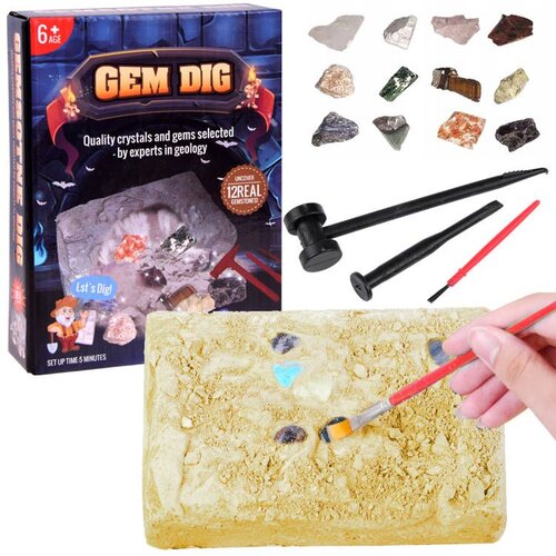  Set za iskapanje dragog kamenja Gem Dig, 15 x 11 cm Slike