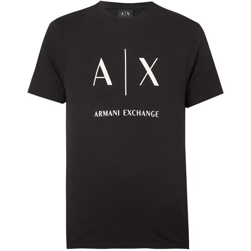 Armani Exchange Majica crna / bijela Slike