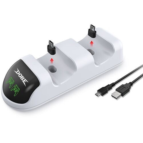 DOBE TP5-0506 stalak-punjač za dva gamepada PS5 beli Cene