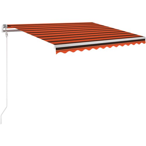 vidaXL Avtomatska tenda LED + senzor 300x250 cm oranžno/rjava, (20966229) Cene