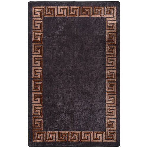  Perivi tepih 160 x 230 cm crno-zlatni protuklizni Slike