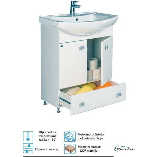 Pino Art Lavabo sa ormarićem Mond 0034 65cm Slike