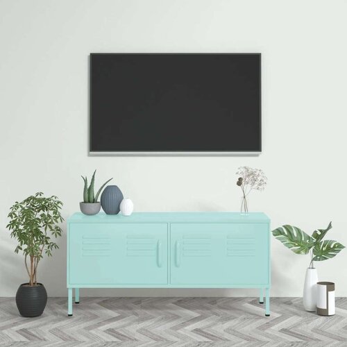 vidaXL TV omarica mint zelena 105x35x50 cm jeklo Cene