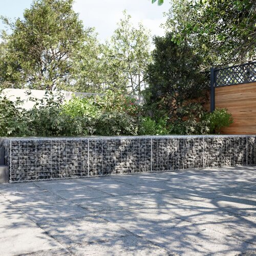 VidaXL Gabionska ko&amp;scaron;ara s poklopcem 600x100x50 cm pocinčano željezo Slike