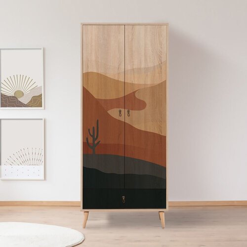 Hanah home Ormar City Gardrop Desert 80x190x45cm &amp;Scaron;areni Slike