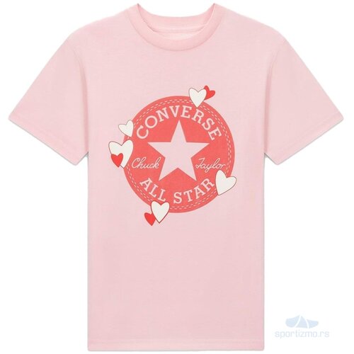 Converse ženska majica radiating love ss slim graphic tee 1 Slike