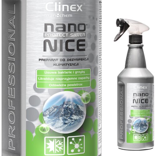 Clinex Tekoče dezinfekcijsko sredstvo za odstranjevanje gliv iz klimatskih in prezračevalnih naprav Nano Protect Silver Nice 1L, (21389154) Cene