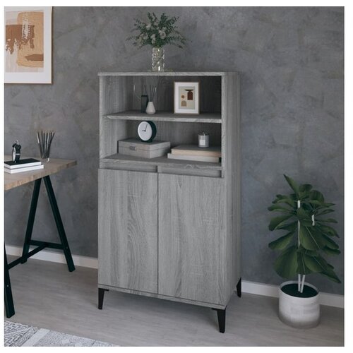  Visoka komoda siva sonome 60x36x110 cm od konstruiranog drva Cijene