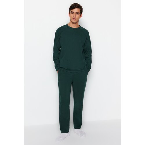 Trendyol Green Men&amp;#039;s Regular Fit Pajamas Set Slike