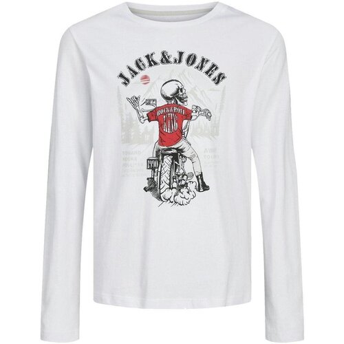 Jack &amp;amp; Jones Majice z dolgimi rokavi - Bela Slike