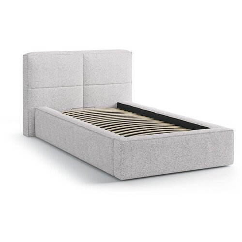 Micadoni Svijetlo sivi tapecirani krevet s prostorom za odlaganje s podnicom 90x200 cm Darren &amp;ndash; Slike