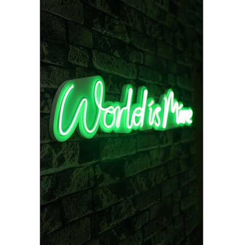 Wallity Dekorativna plastična LED rasveta World is Mine Green Slike